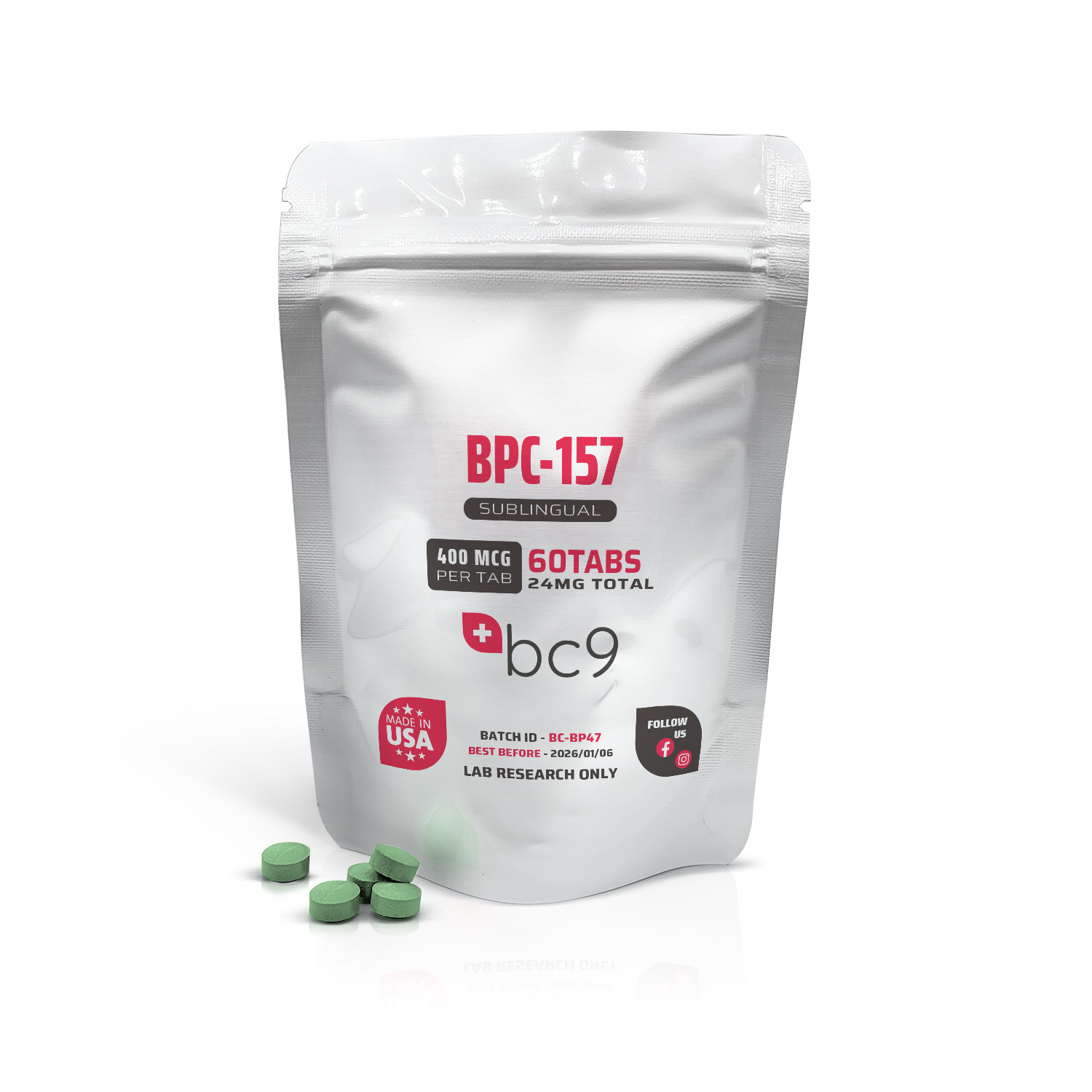 BPC-157 Sublingual Tablets For Sale | Fast Shipping | BC9.org