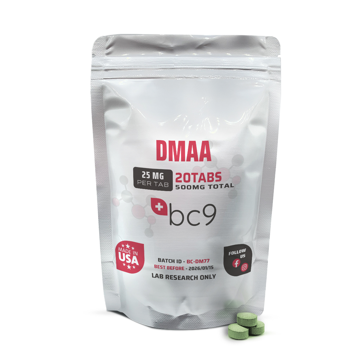 DMAA Tablets For Sale | 3rd Party Tested | BC9.org
