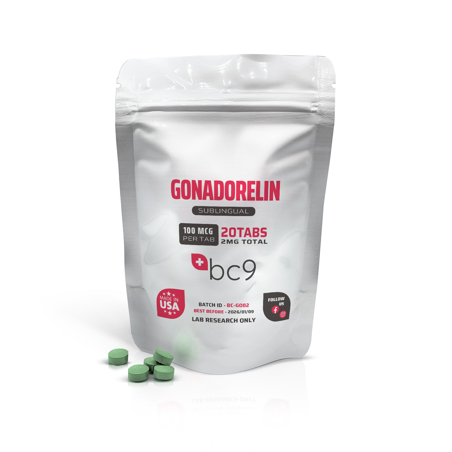 Gonadorelin Tablets For Sale | 3rd Party Tested | BC9.org