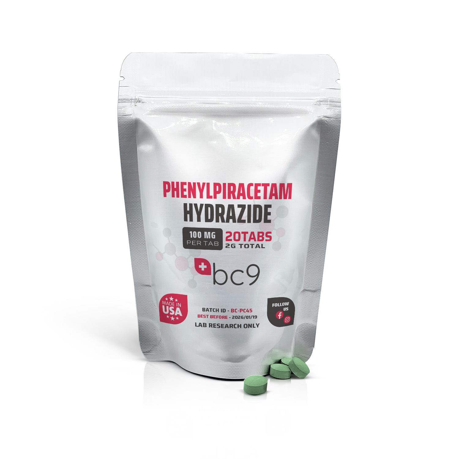 Phenylpiracetam Hydrazide Tablets For Sale | BC9.org